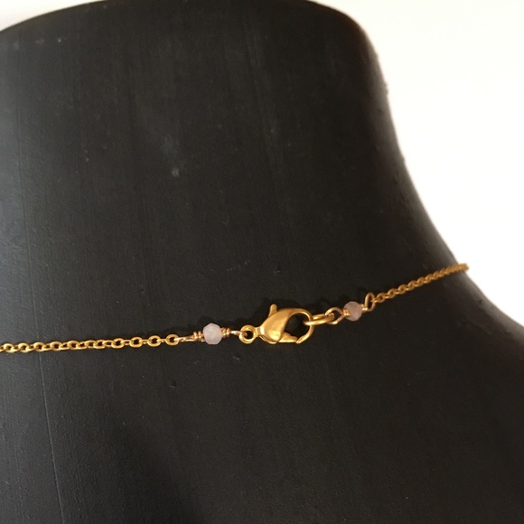 Rose Quartz Double Point Crystal Pendant Necklace - Picture 4 of 8